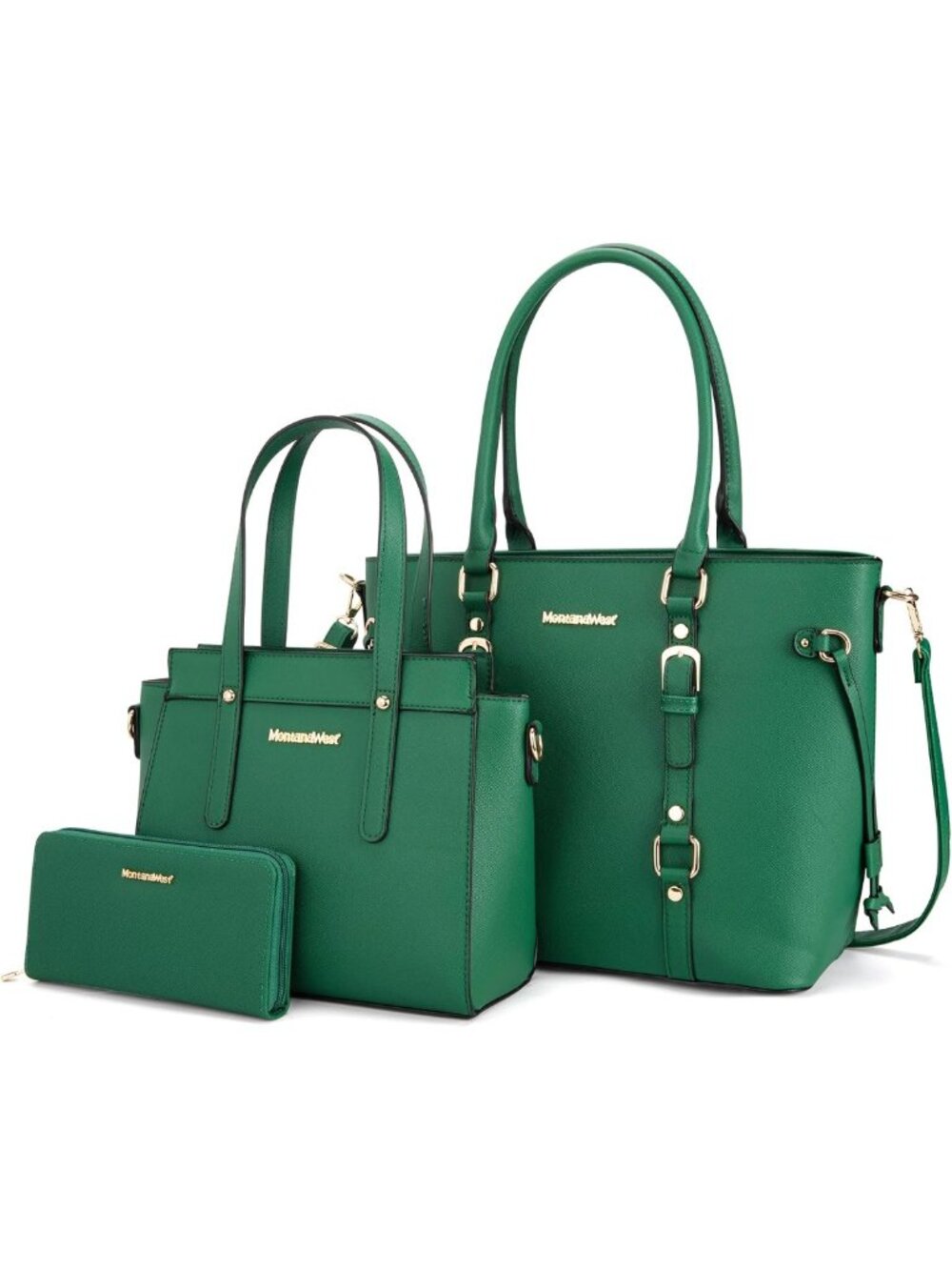 Stylish 3PCS Tote Bag, Wallet & Shoulder Satchel Set for Women - Chic Handbags